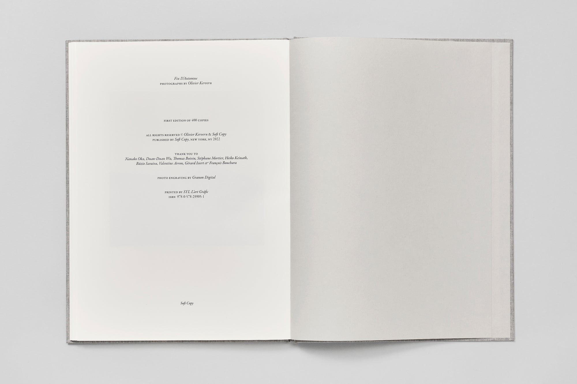 FIN D’AUTOMNE (Special Edition) – Olivier Kervern